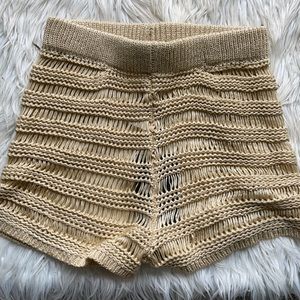 Tan beach shorts
